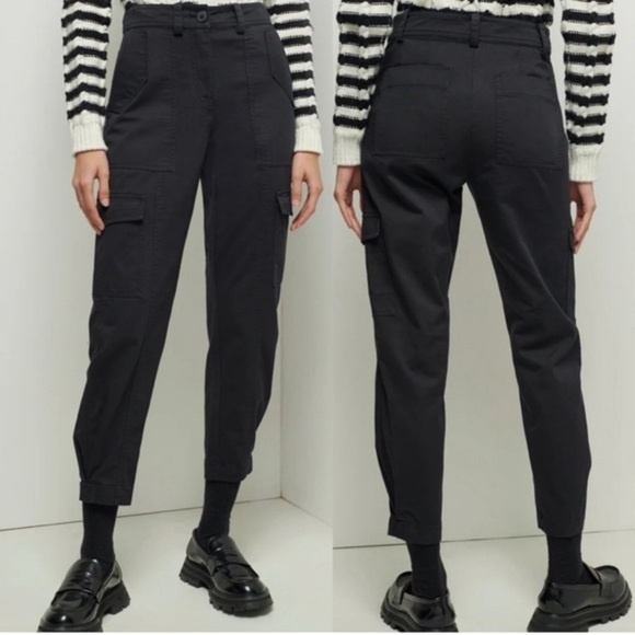 10 Crosby Derek Lam Pants - Derek Lam 10 Crosby Elian Utility Pants Women’s Size 12 Cargo Relaxed Black